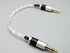 3.5mm Male AUX Audio Cable Gold Plug 8n OCC Silver Stereo picture
