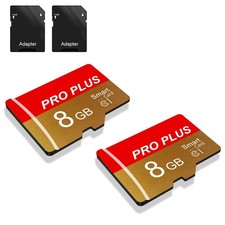 2 Pack TF Card 8GB with Adapter, High Speed Memory Card, UHS-I C10 A1 Memory TF picture