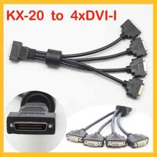 M9140 KX-20 to 4 x DVI-I adapter cable 4-screen M9140 LP PCIe x16 KX20 To DVI picture
