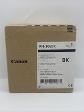 Canon PFI-306BK  black Ink Cartridge Genuine Exp 2017 picture