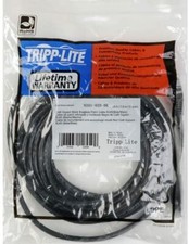 Lot of 40 Tripp Lite Cat6 Gigabit Snagless Patch Cables RJ45  Black, 2-ft picture