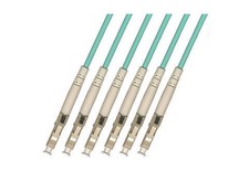 30M OUTDOOR ARMORED LC-LC 6 STRAND OM3 50/125 MULTIMODE FIBER OPTIC CABLE picture