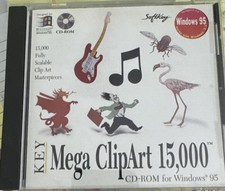 SoftKey KEY Mega ClipArt 15000 CD-ROM For Windows 95. picture
