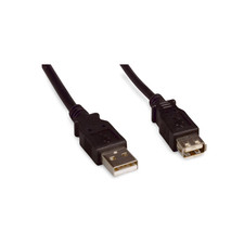 6ft USB 2.0 Extension Cable A Male to A Female - Black picture