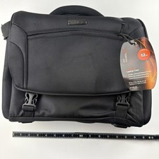 ATIVA Mobil It Black Nylon Laptop Notebook Organized Messenger Bag picture
