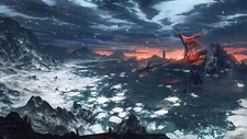 Landscape max suleimanov art winter snow water sunset Custom Gaming Mat Desk picture