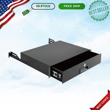 NEW 2U Rack Mount Lockable Sliding Drawer 19