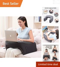 Large Memory Foam Reading Pillow with Arm Rest Lap Desk for Gaming Bed Couch picture