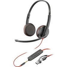 Poly Blackwire 3225 Stereo USB-C Headset + 3.5mm Plug + USB-C/A A 209747101 picture