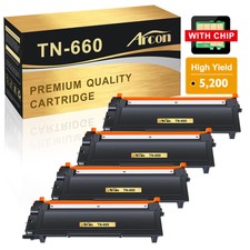4 PACK TN660 Toner Cartridge black for Brother TN630 TN660 MFC-L2700DW HL-L2300D picture