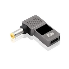 Danfetsoy USB C to DC 5.5 x 2.5mm 12V Converter with Digital Display, Black picture