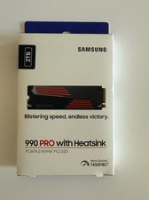 Samsung 990 Pro 2TB (NEVER OPENED) M.2 NVMe Internal SSD with Heatsink Black  picture
