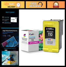 Tri-Color Ink Cartridge Compatible with HP 110 - High Yield, Vivid Colors, Easy picture