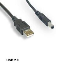 3 feet USB 2.0 to DC 5V Power Charging Cable Converter 5.5mmx2.1mm Connection picture