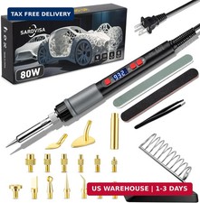 SARDVISA 22-in-1 3D Printer Smoothing Tool Kit with Soldering Tips, 80W picture
