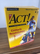Symantec ACT 4.0 (Vintage, CD-ROM) with Box and Extras picture