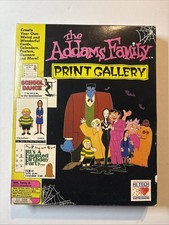 1992 THE ADDAMS FAMILY Print Gallery Vintage IBM Tandy PC Computer Game Software picture