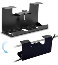 Clamp-On Steel Cable Management Tray Under Desk Heavy-Duty Wire Organization picture