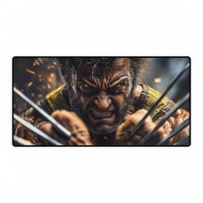 Wolverine Cinematic Fierce Stare And Claws Out Mouse Pad Desk Mats Marvel Comics picture