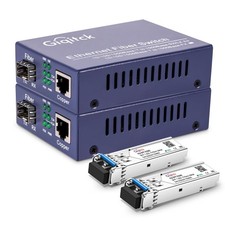 2 PCS Gigabit Ethernet Media Converter 1.25G Single-Mode Dual LC 20km SFP picture