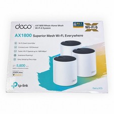 TP-Link Deco X25 AX1800 Mesh Wifi 6 System 3-Pack White New Sealed picture