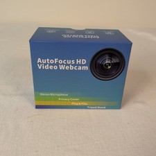 NEW AutoFocus HD Video Webcam with Tripod & Privacy Cover Plug & Play Stereo Mic picture