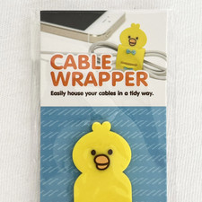 NEW Little Yellow Chick Bird Rubber Cable Tie Wrapper, Cute Tidy picture