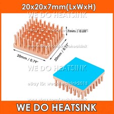 5/10pcs DIY Useful 100% Pure Copper Heatsink Without or With Thermal Tape picture