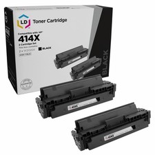 LD 2PK Replacements for HP 414X W2020X HY Black Toner for M454dn, Pro MFP M479dw picture