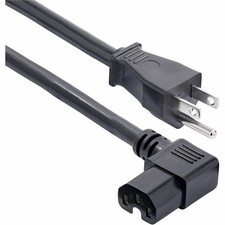 StarTech 8ft Heavy Duty Power Cord, NEMA 5-15P to Right Angle C15 PXT515C158RA picture