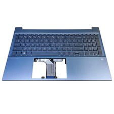 New For HP 15-EG0067S 15-eh 15-EG Palmrest w/Backlit Keyboard M08912-001 Blue US picture