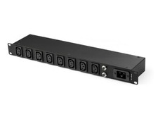 8 Outlet PDU Power Strip w/ IEC C13 Outlets - 120/240V -15ft Cord (NEMA 5-20p) picture