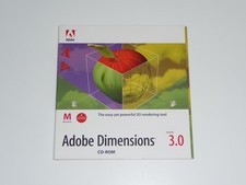 Adobe Dimensions 3.0 for Mac full version CD and sleeve picture