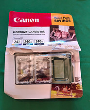 Canon Genuine Ink Value Pack CL-241 Tri-Color & PG-240XL Black Cartridges picture