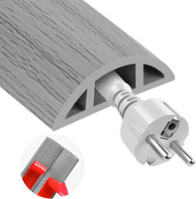 10FT Floor Cord Cover for Wire Self Adhesive Cable Cavity Management picture