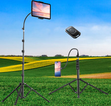 Heavy Duty Tablet Tripod Stand 82” Tall, Floor Stand with Remote and Adjustable picture