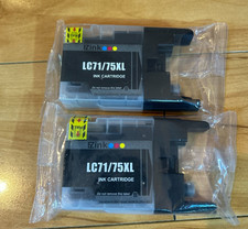 EzInk LC71/75XL Black Ink Cartridge for Brother Printers – New, Sealed Lot of 2 picture