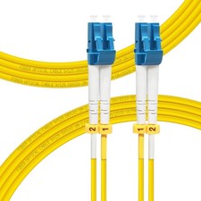 4 PCS 5M 16ft OS2 LC to LC Fiber Patch Cable 1G 10GB Single Mode Duplex picture
