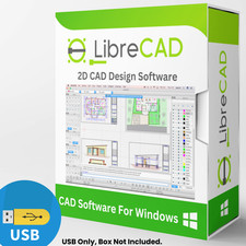 Libre Cad 2D - Computer Aided Design CAD Software Package for Windows on USB picture