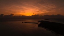 Landscape sunset beach island Custom Gaming Mat Desk picture