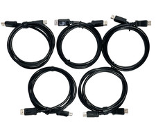 5 Pack BizLink DisplayPort 4K Cable E164571-KS 6FT AWM 20276 DP Male to Male picture