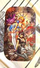 Alice in Wonderland Pictorial Mouse Pad, Non-Slip Rubber Base Multicolor picture