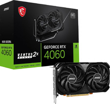 MSI RTX 4060 VENTUS 2X BLACK 8G OC Gaming GeForce 8GB GDRR6 128-Bit HDMI/DP picture