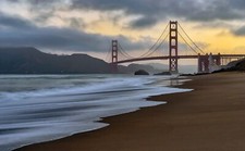 Landscape san francisco usa golden gate bridge pacific Custom Gaming Mat Desk picture