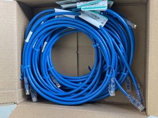 Panduit NetKey Cat 6 UTP Patch Cord NK6PC7BUY Blue 7ft Ethernet Cable 10-PC New picture