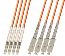 Direct Burial Outdoor LC SC 4 Strand Fiber Optic Cable Multimode 62.5/125 30M picture