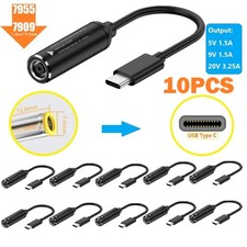10PCS 65W Charging Cable Adapter 7.9mm to USB C For Lenovo Thinkpad 7909 10cm picture