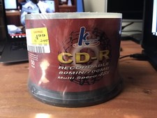 CD-R 80 Min 700MB 50-Pack Compact Disc Recordable 40X K Hypermedia sealed pack picture