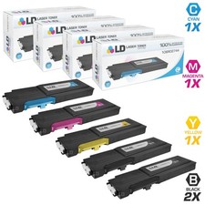 LD Compatible Toners Xerox 5 Pack: 106R02747 106R02744 106R02745 106R02746 picture