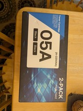Genuine HP 05A 2-pack Black Original LaserJet Toner Cartridges for printers picture